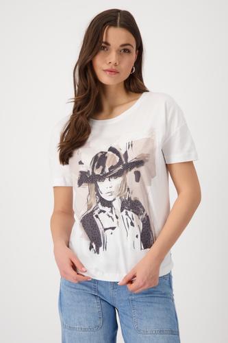 T-Shirt mit Cowgirl-Print 36 - Cream