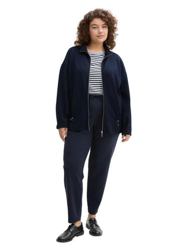 Plus Size - Sweatjacke aus Scuba 54 Regular Fit - Sky Captain Blue