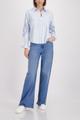 Bluse mit Kordelstickerei 40 - Light Sky Ringel