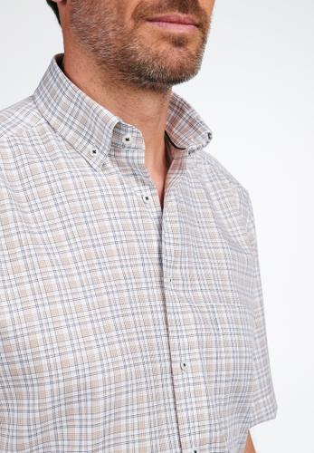Hemd Twill Kurzarm 45/Kurzarm COMFORT FIT - Beige