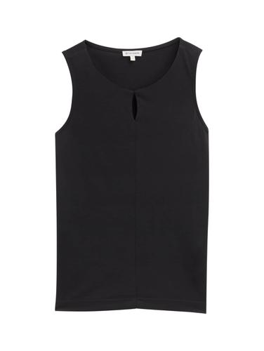 Top mit Cut-Out-Detail XL Regular Fit - Deep Black