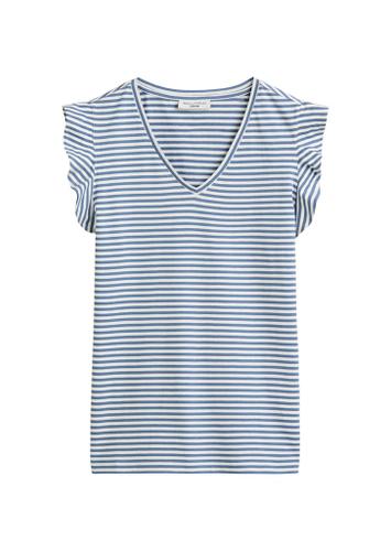 Volant-T-Shirt regular XS Regular Fit - Medium Blue_multi_01