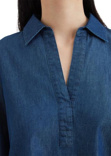 Schlupfbluse relaxed Blau 42