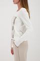 Langarmshirt mit Atelier-Druck 44 - Off-white