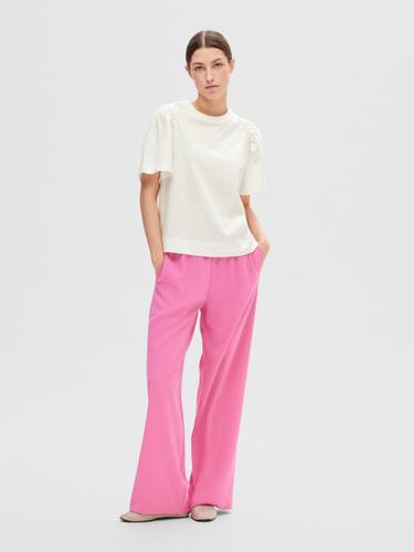 SLFPENELOPE 2/4 RUFFLE TEE NOOS XS Normal geschnitten - Snow White