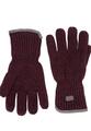 Gefütterte Strickhandschuhe L Regular Fit - Merlot