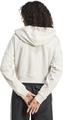 ADIDAS Damen Kapuzensweat Essentials 3-Streifen French Terry Quarter-Zip M in Grau