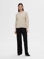 SLFLULU LS KNIT O-NECK NOOS M Normal geschnitten - Birch