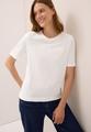 T-Shirt mit Wording Artwork M - Vanilla White