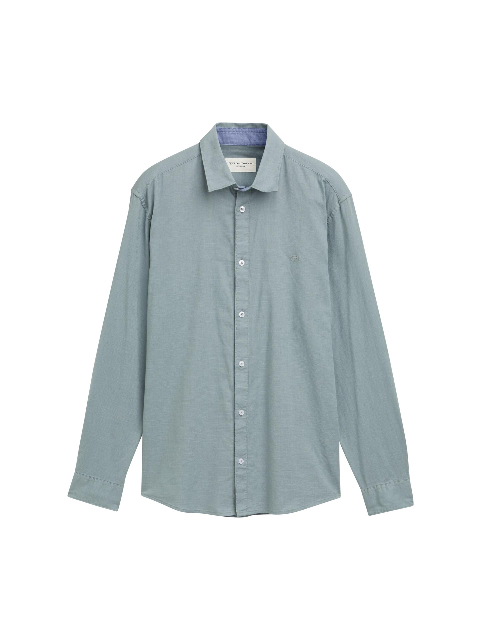 Regular Fit Chambray Hemd XL Regular Fit - Grey Mint