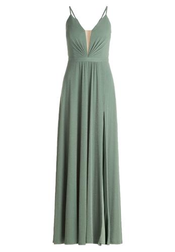 Abendkleid 36 Ausgestellt - Green/silver