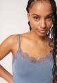 Skiny Damen Spaghettisleepshirt Night In Mix & Match 40 - Faded Denimblue