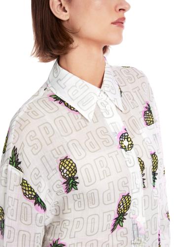 Bluse mit Ananas-Print 38 - White