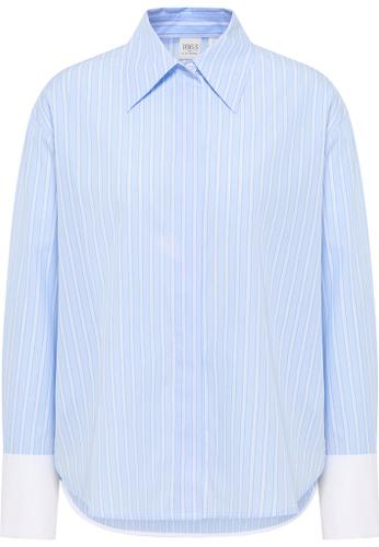 Bluse Popeline Langarm Blau 38/Langarm