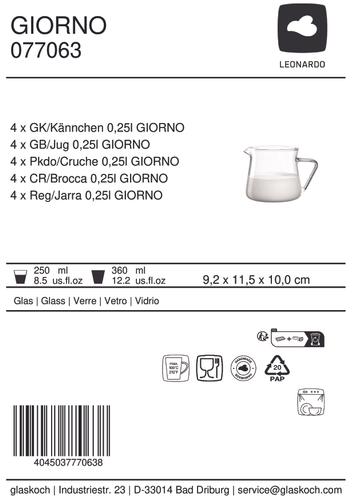 GK/Kännchen 0,25l GIORNO