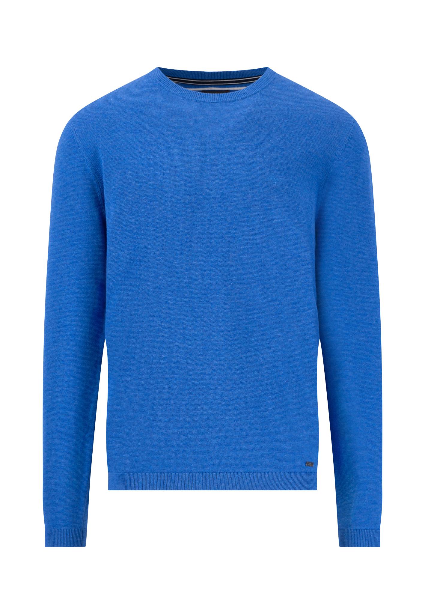 O-Neck, small structure XL Casual Fit - Strong Blue