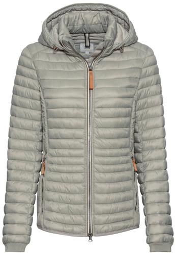 Leichte Steppjacke aus recyceltem Polyamid Grün 40
