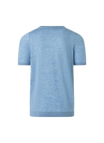 Pullover Rundhals 1/2 Arm Modern Fit - Whispering Blue