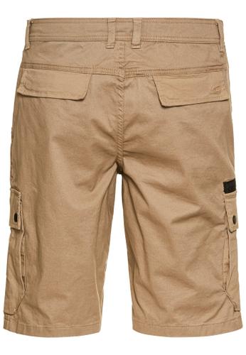 Cargo-Shorts mit Kordelzug und Stretch Braun 40IN