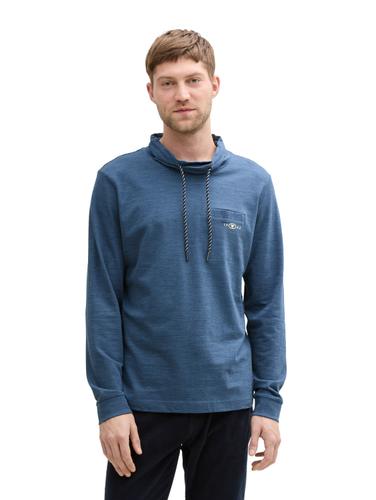 Snood Langarmshirt mit Brusttasche XL Regular Fit - Mystical Blue Navy Injected