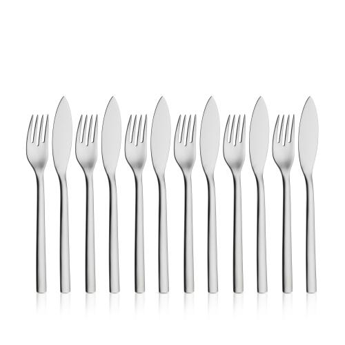 Nuova Fischbesteck-Set, 12-teilig