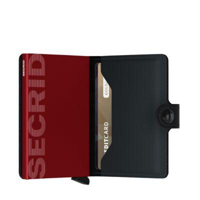 Secrid Kartenetui Portemannaie Miniwallet RFID Schwarz|Rot