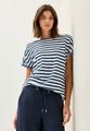 Gestreiftes Strukturshirt M - Urban Navy Blue