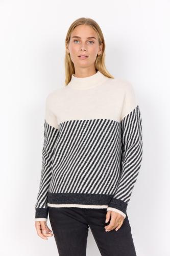 SC-NESSIE STRIPE 71 L - C Cream Melange Combi