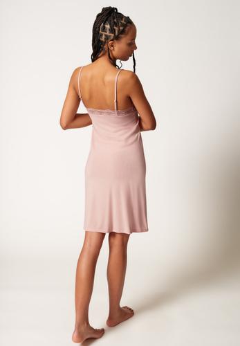 Skiny Damen Spaghettisleepshirt Night In Mix & Match 40 - Rose Smoke