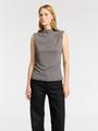 SLFMARWA SL HIGH NECK TOP L Slim Fit - Grey