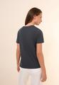 T-Shirt mit Folienprint L - Volcanic Grey