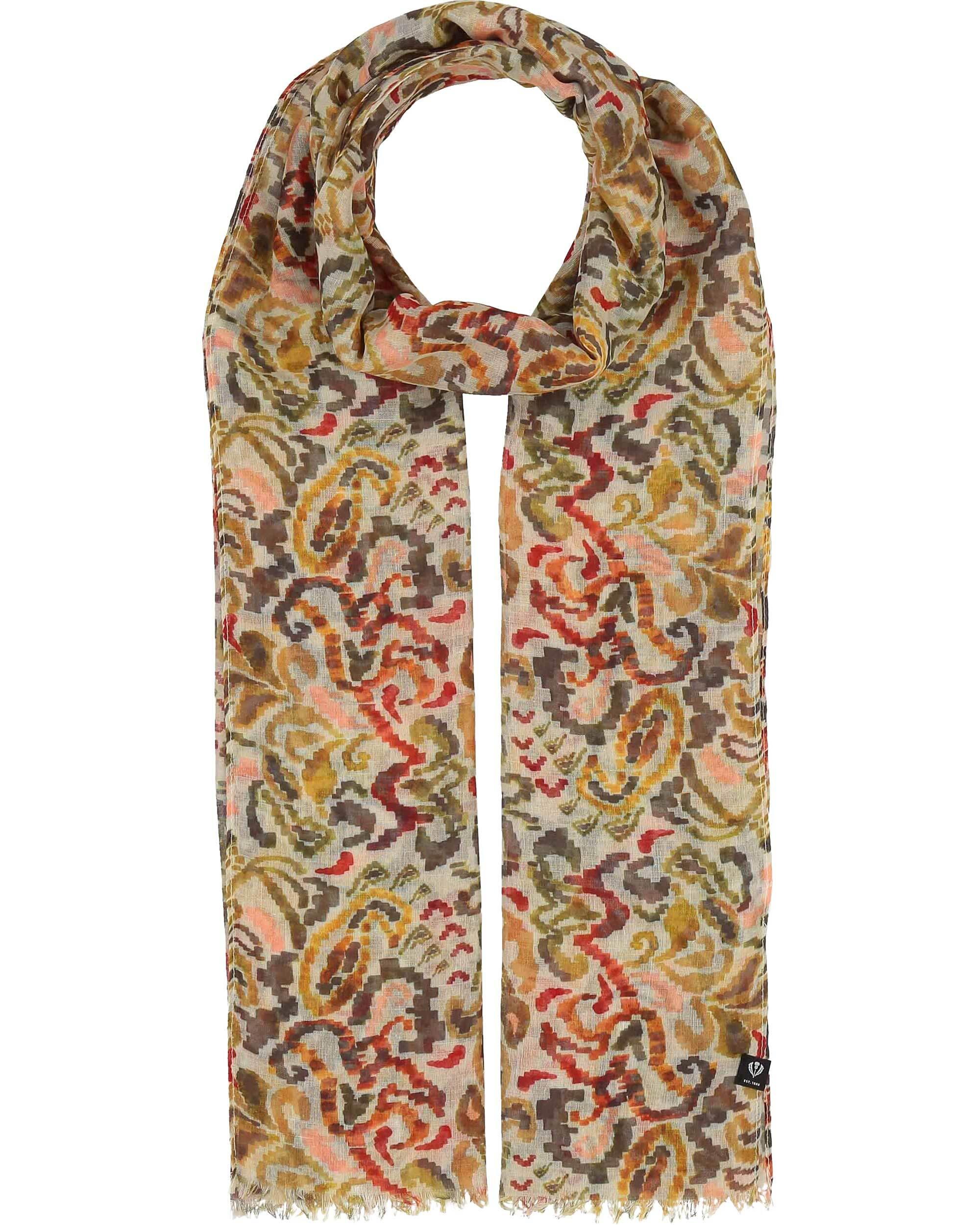 Schal Sustainability Edition - Schal mit abstrahiertem Paisley-Muster OS - Khaki