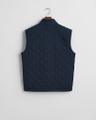 Gesteppte Windcheater Weste Blau S