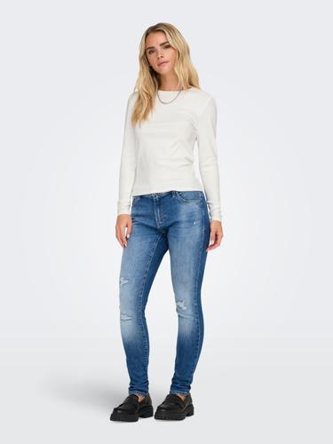 ONLRILEY O-NECK L/S TOP JRS NOOS Weiß S