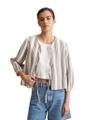 Gestreifte Blusenjacke relaxed M Relaxed Fit - Offwhite_multi_01