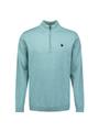 Pullover SU Collar Half Zip 2 Coloured Melange XXL Regular Fit - Arctic Blue