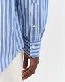 Regular Fit Classic Popeline Hemd mit Streifen L - Rich Blue