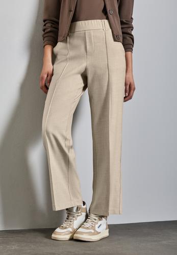 Straight Leg Melange-Hose 34/30 - Sheer Beige Mel.