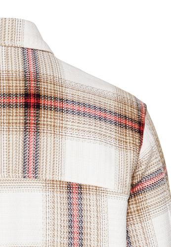 Overshirt mit seitlichen Eingrifftaschen Rot L