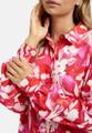 Blouse with collar + placket, voluminous batwingsleeves w cuffs Rot 36