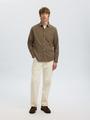 SLHSLIMOWEN-BRUSHED SHIRT LS NOOS M Slim Fit - Morel