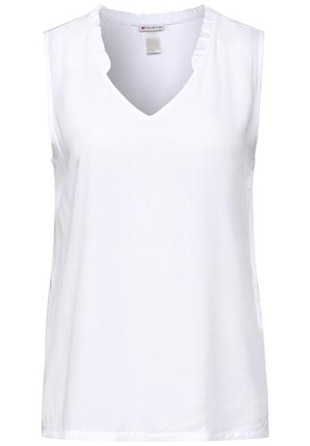 Blusentop mit Frills 42 - White