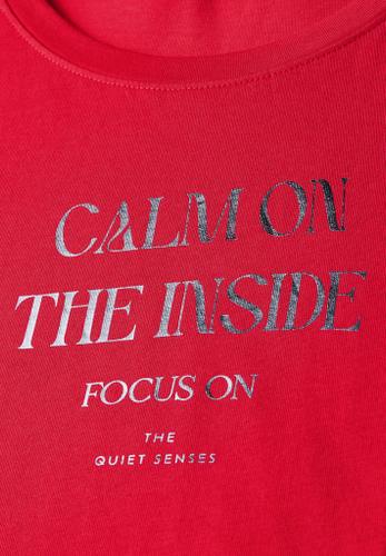 Softes Shirt mit Wording Rot 38