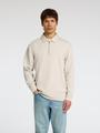 SLHRELAX-EMANUEL SOFT POLO ZIP SWEAT EX XL Locker geschnitten - Oatmeal