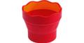 Faber-Castell CLIC &amp; GO Wasserfaltbecher rot/orange