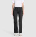 MAC JEANS - LAURA, Authentic Stretch Denim 44/30 Flared Fit - Schwarz