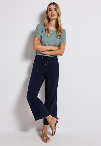 Jersey-Shirt mit Cut-Out 36 - Arona Blue