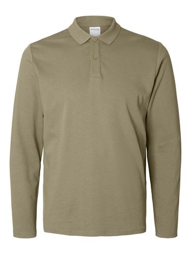 SLHSLIM-TOULOUSE LS POLO NOOS S Slim Fit - Vetiver
