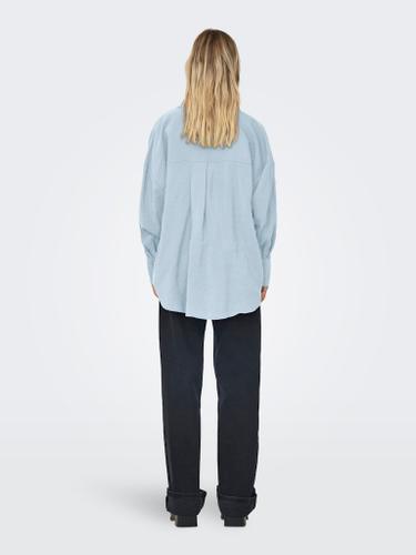 ONLZAZIMA L/S LOOSE SHIRT WVN NOOS XL Locker geschnitten - Chambray Blue