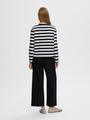 SLFESSENTIAL LS STRIPED BOXY TEE NOOS L Box Fit - Dark Sapphire